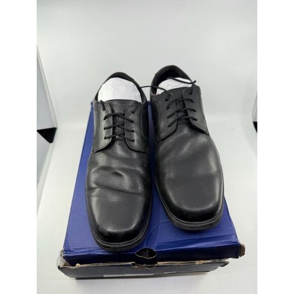 Rockport Charles Road Plain Toe Oxford Leather Shoes Lace-Up Black Mens Size 14W main image 7